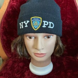 NYPD Black Beanie Hat